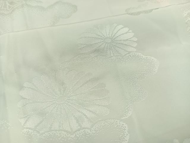 平和屋着物○長襦袢 無双仕立て 花地紋 暈し染め 正絹 逸品 AAAY5615ph