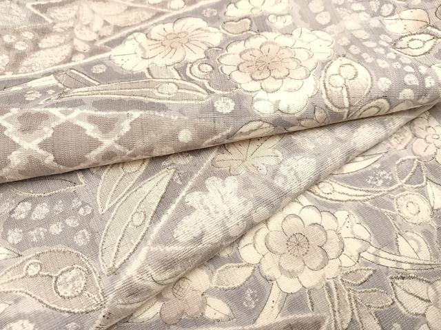 平和屋着物●上質な小紋　紬地　辻が花　正絹　逸品　未使用　AAAY5621ph