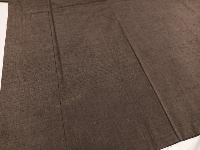 平和屋着物○男性 紬 アンサンブル 赤墨色 正絹 逸品 AAAY5636ph 