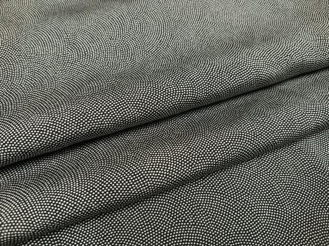 平和屋着物●江戸小紋　鮫小紋柄　黒地　正絹　逸品　未使用　AAAY5986ph