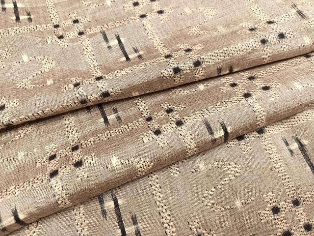 平和屋着物●上質な紬　琉球絣　正絹　逸品　AAAY6299ph