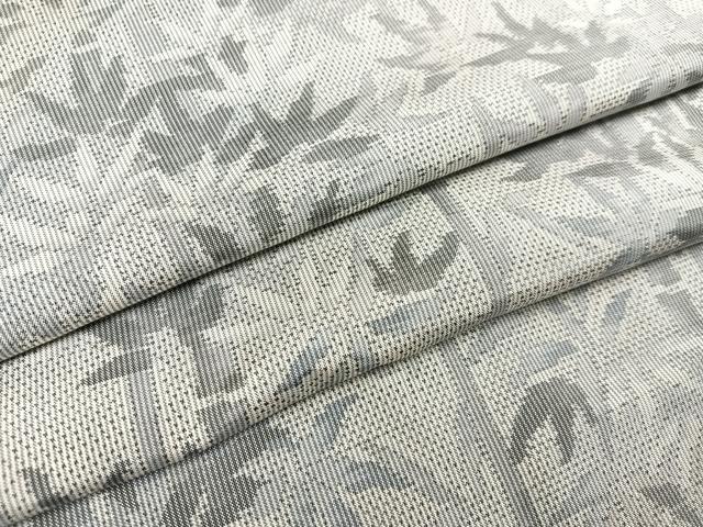 平和屋着物●本場大島紬　白大島　一元7マルキ　総絣　笹竹文　正絹　逸品　AAAY6310ph