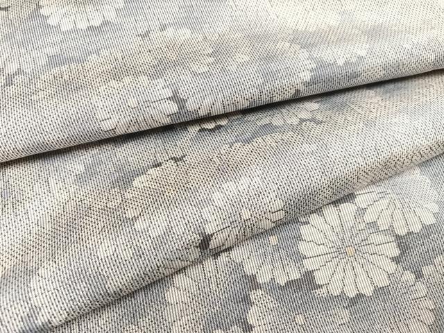 平和屋着物●本場大島紬　白大島　一元7マルキ　総絣　正絹　逸品　AAAY6316ph