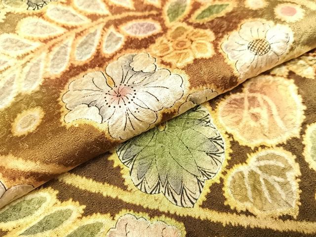 平和屋着物○伯河貞雄 訪問着 辻が花 絞り 暈し染め 金通し