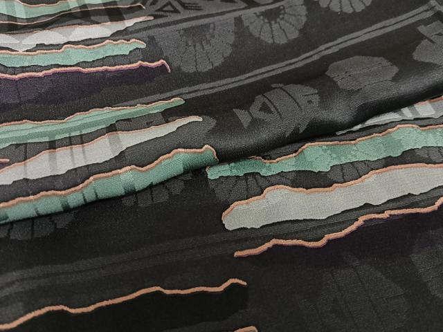 平和屋着物○上質な小紋 変わり浜松文様 さが美扱い 正絹 逸品 AAAY6403zg