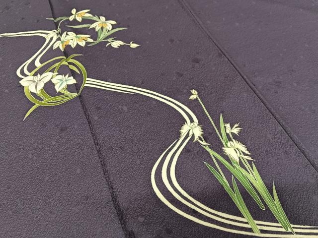 平和屋着物○訪問着 草花文 金彩 正絹 逸品 AAAY6406zg