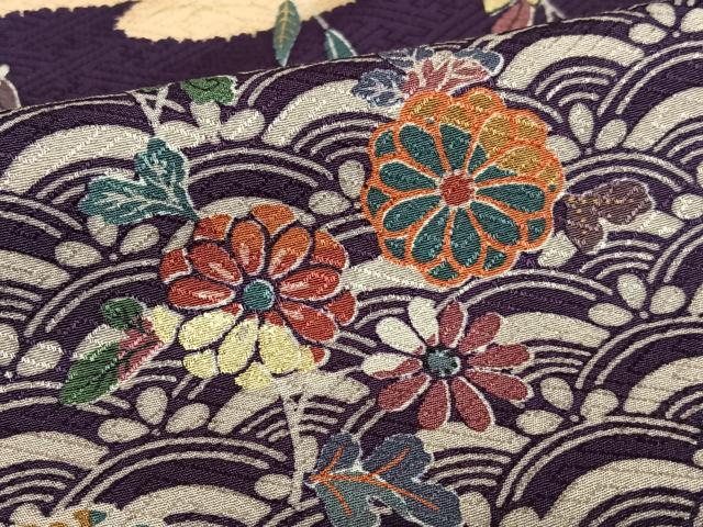 平和屋着物○訪問着 草花文 暈し染め 金彩 正絹 逸品 AAAY6447zg