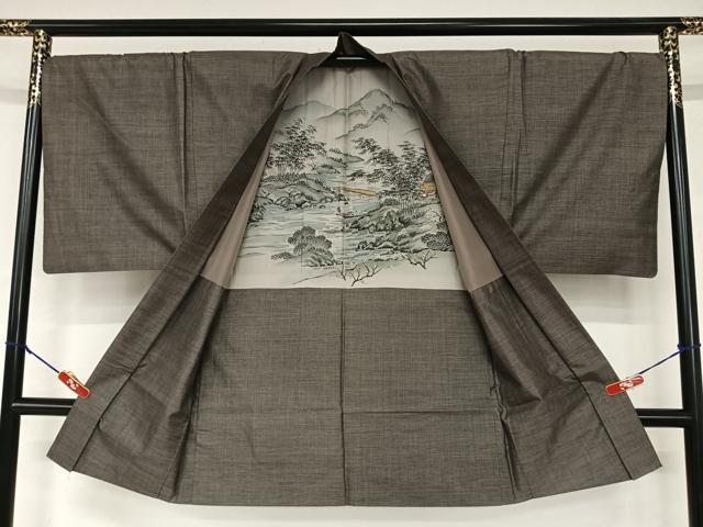 平和屋着物●男性　本場大島紬　アンサンブル　カタス9マルキ　正絹　逸品　AAAY6448zg 平和屋着物○男性 本場大島紬 アンサンブル カタス9マルキ 正絹 逸品