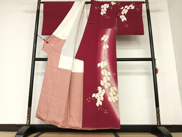 平和屋着物○本加賀友禅作家 由水煌人 訪問着 カラスウリ 正絹