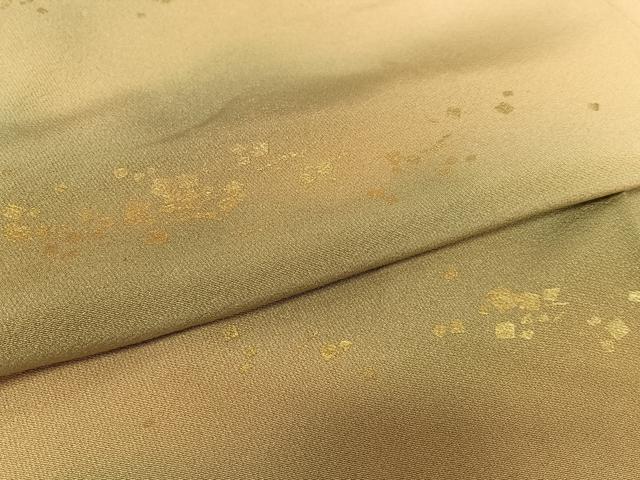 平和屋着物○○箔工芸作家 河村喜之助 訪問着 箔散らし 暈し