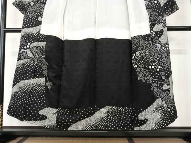 平和屋着物○訪問着 総絞り 草花文 正絹 逸品 AABC5140zg