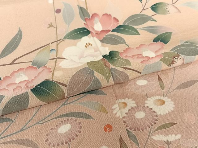 平和屋着物○訪問着 友禅 作家物 枝桜文 正絹 逸品 CAAS7426yc