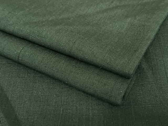 平和屋着物●男性　紬　色無地　＆#34847；色　正絹　逸品　AAAY6537zg