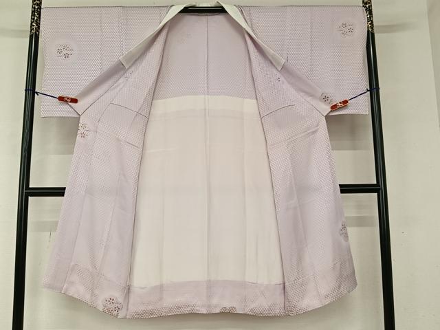 平和屋着物○長襦袢無双仕立て 舞花文 正絹 逸品 AAAY6543zg