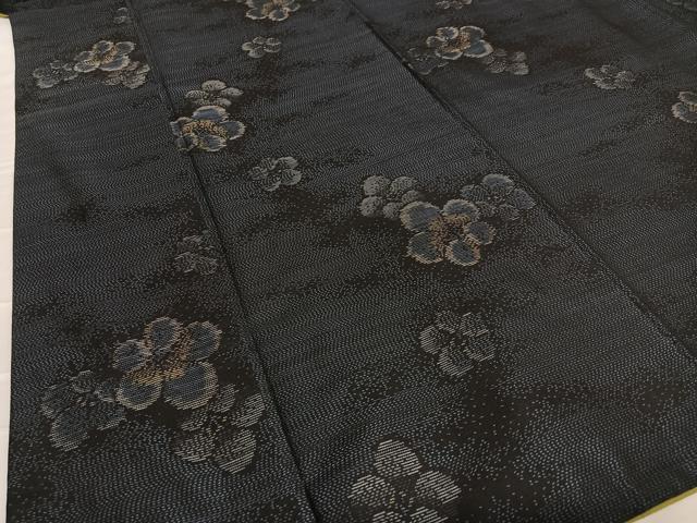 平和屋着物○本場大島紬 舞花文 南美工房 証紙付き 正絹 逸品 AAAY6553zg