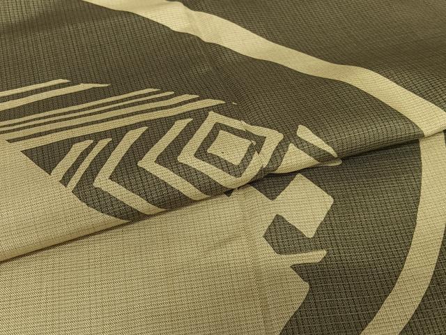 平和屋着物○本場染大島紬 訪問着 幾何学文様 正絹 逸品 AAAY6624zg