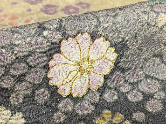 平和屋着物●訪問着　舞花文　暈し染め　金彩　金通し地　正絹　逸品　AAAY6679zg 平和屋着物○訪問着 舞花文 暈し染め 金彩 金通し地 正絹