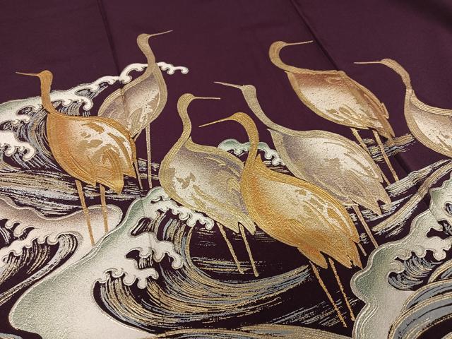 平和屋着物○金彩友禅 卓越技能者・名工・和田光正 色留袖 立波群