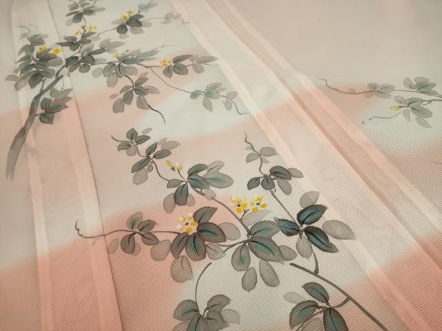 平和屋着物＊夏物　訪問着　絽　枝花文　金彩　洗える着物　AABB8798sx 平和屋着物＊夏物 訪問着 絽 枝花文 金彩 洗える着物 AABB8798sx 平和