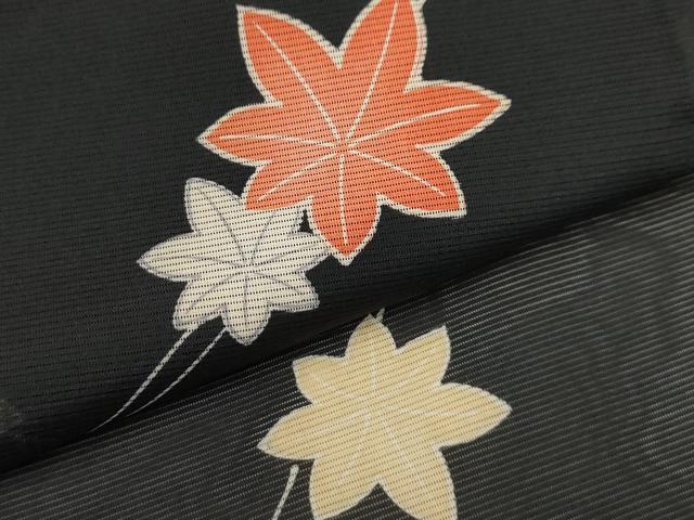 平和屋着物▽小紋 単衣 横縞 洗える着物 AABB2418fy