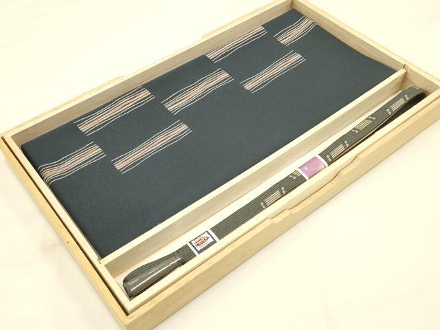 平和屋着物●和装小物　帯締め・帯揚げセット　高麗組 綾出し　金糸　正絹　逸品　未使用　AAAY7105ay