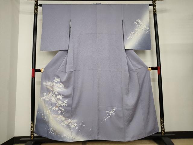 平和屋着物●訪問着　簪枝桜文　暈し染め　金彩　金銀糸　やまと誂製　正絹　逸品　AAAY7324ck