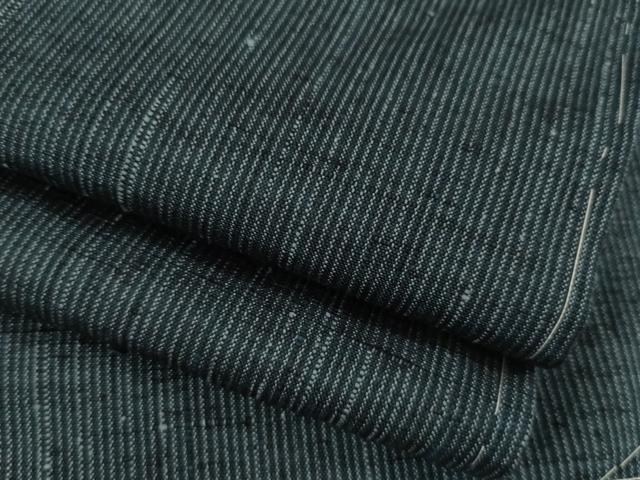 平和屋着物●男性　紬　アンサンブル　縞　正絹　逸品　AAAY7378ck