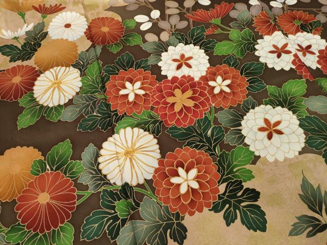 平和屋着物○豪華振袖 駒刺繍 雲重ね草花文 金彩 正絹 逸品 AAAY7394ck