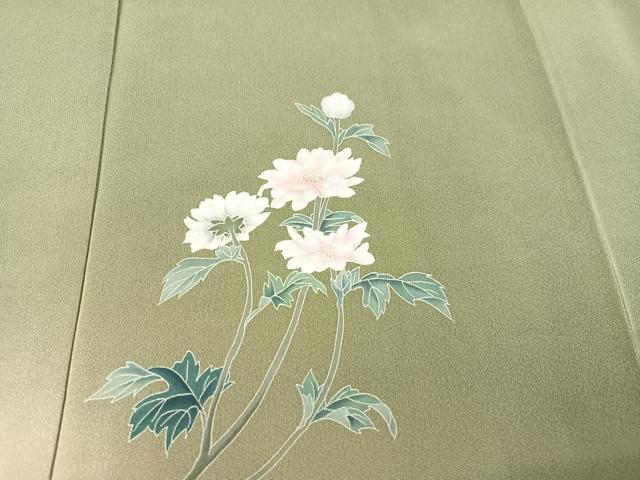 平和屋着物○訪問着 友禅 作家物 枝花文 暈し染め 正絹