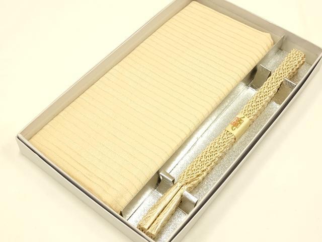 平和屋着物＊夏物　和装小物　帯締め・帯揚げセット　レース組　花地紋　逸品　未使用　AAAY8005ay