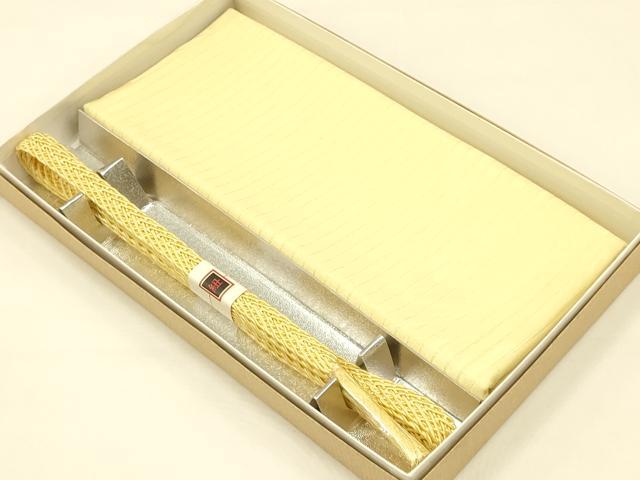 平和屋着物＊夏物　和装小物　帯締め・帯揚げセット　レース組　花地紋　逸品　未使用　AAAY8007ay