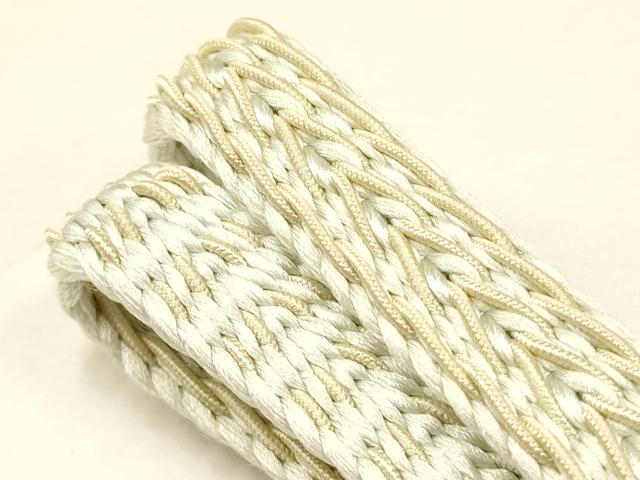 平和屋着物＊夏物　和装小物　上質な帯締め　レース組　平組　逸品　未使用　AAAY8166ay 平和屋着物＊夏物 和装小物 上質な帯締め レース組 平組 逸品 未使用