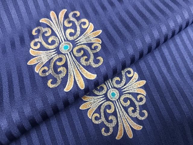 平和屋着物○上質な小紋 短冊枝花文 正絹 逸品 AAAW5316br 平和屋