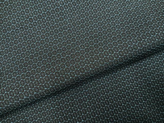 平和屋着物○男性 お召 亀甲柄 正絹 逸品 未使用 AAAY8634ph