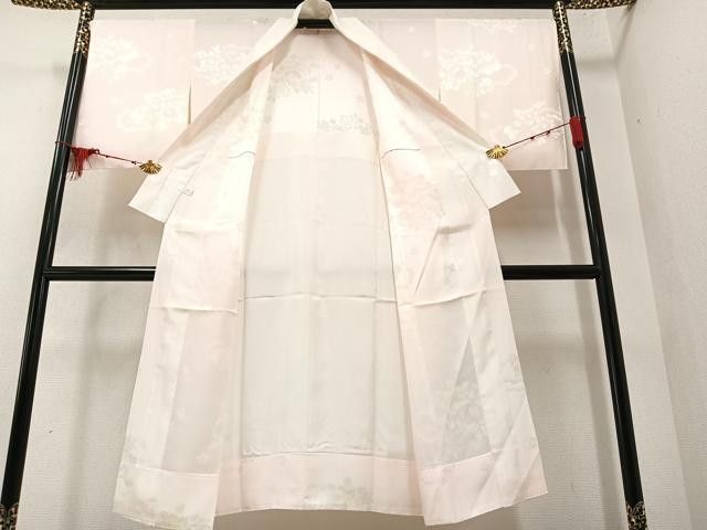 平和屋着物○長襦袢 無双仕立て 草花地紋 暈し染め 正絹 逸品 未使用