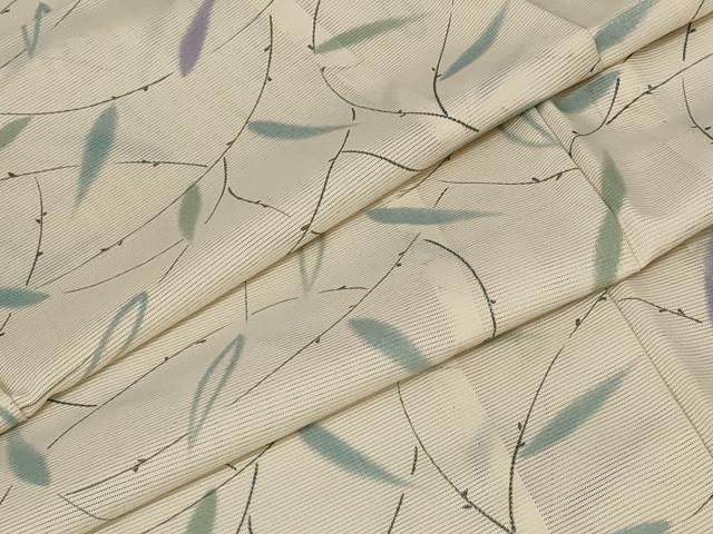 平和屋着物＊夏物 小紋 絽 花づくし 洗える着物 AAAY3219fy