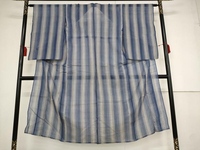 平和屋着物＊夏物 小紋 絽 流水楓文 洗える着物 AABB8849sx 平和屋着物