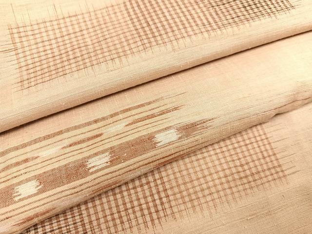 平和屋着物●上質な紬　段違い　三越扱い　正絹　逸品　AAAY8922ph