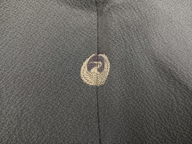 平和屋着物○ファッションデザイナー 花井幸子 色無地 灰色 正絹 逸品