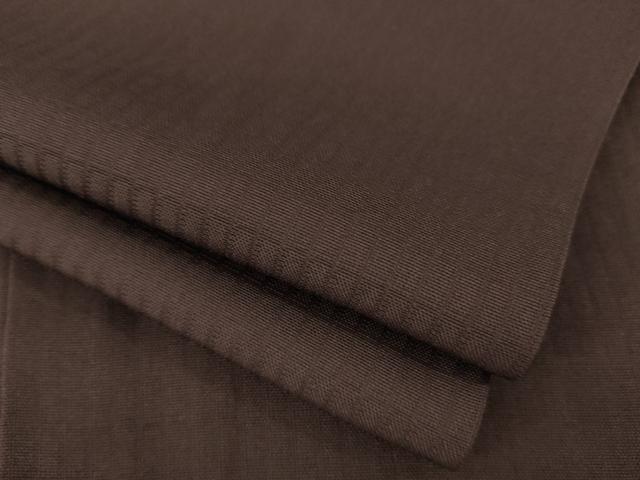 平和屋着物●上質な色無地　黒鳶色　正絹　逸品　AAAY9777ck