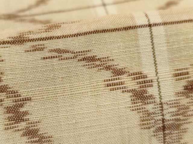 平和屋着物●上質な紬　七宝文　正絹　逸品　AAAY9827ck 平和屋着物○上質な紬 七宝文 正絹 逸品 AAAY9827ck