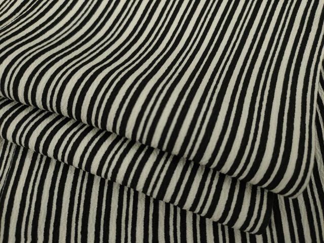 平和屋着物●上質な小紋　縞　正絹　逸品　AAAY9831ck