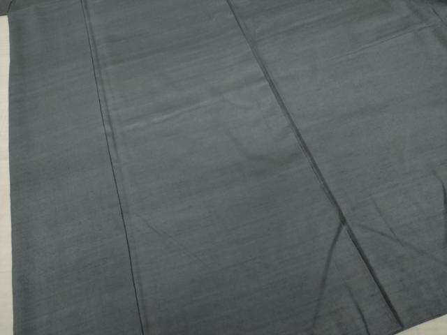 平和屋着物●結城紬　色無地　丼鼠色　正絹　逸品　AAAY9835ck 平和屋着物○結城紬 色無地 丼鼠色 正絹 逸品 AAAY9835ck