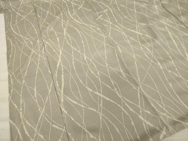 平和屋着物○上質な小紋 よろけ縞 正絹 逸品 AAAY9836ck