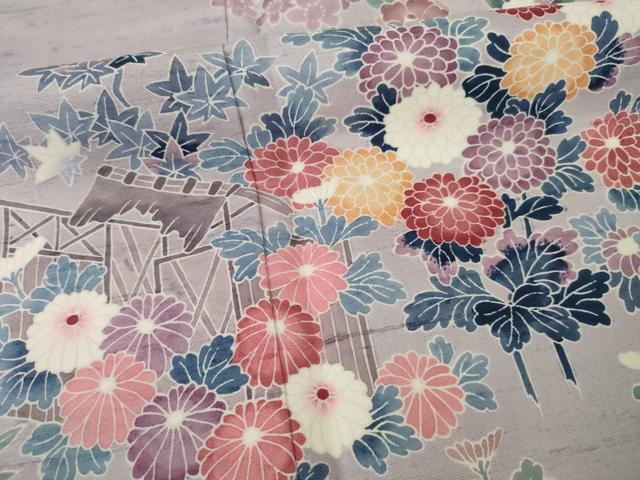 平和屋着物○訪問着 江戸小紋 飯島輝也 道長吉祥文 正絹 逸品 CAAX0997vf