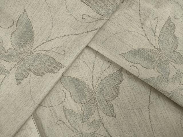 平和屋着物●上質な紬　舞蝶文　正絹　逸品　AAAY9875ck