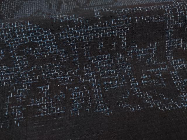 平和屋着物○本場結城玉紬 80亀甲 御所車花文 証紙付き ロング