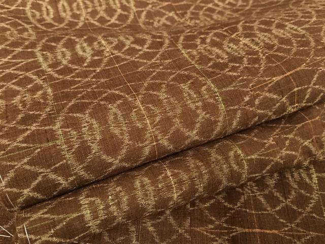 平和屋着物●本場結城紬　重要無形文化財　輪繋ぎ　正絹　逸品　未使用　AAAY9901np