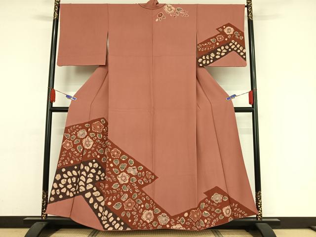 平和屋着物○訪問着 絞り 辻が花 正絹 逸品 AAAY9980np