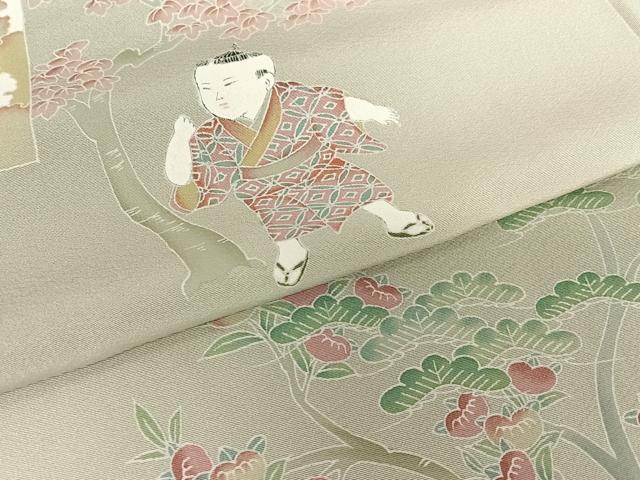 平和屋着物●訪問着　友禅　作家物　風景文　暈し染め　正絹　逸品　AABC4925zg 平和屋着物○訪問着 友禅 作家物 風景文 暈し染め 正絹 逸品